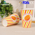 China competitive price disposable pattern single pe coated sample cup brand with covers